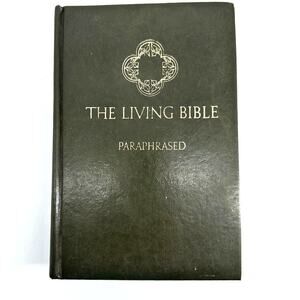 Vintage 1973 The Living Bible Paraphrased Tyndale Hardcover 35th Printing